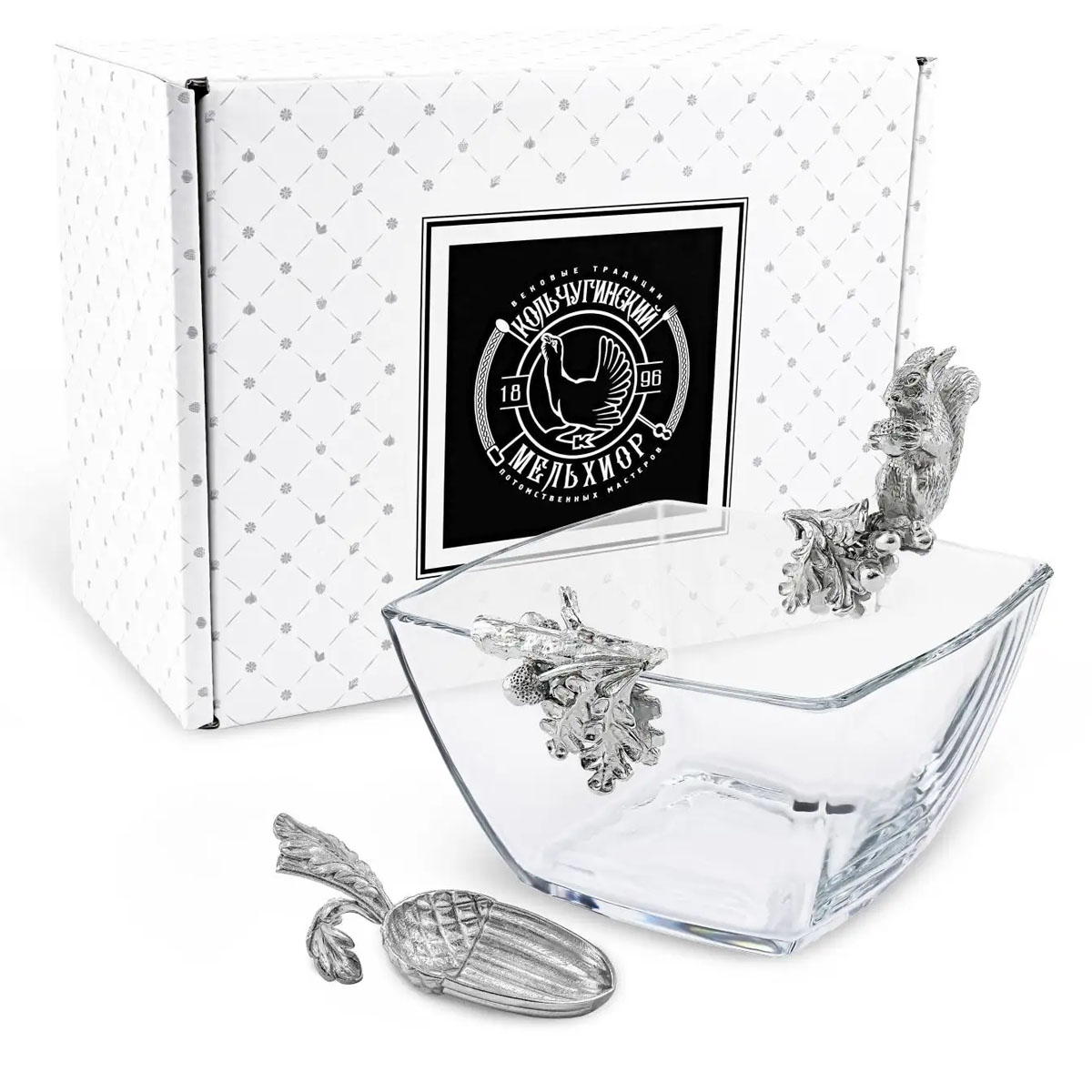 

Набор для орехов Кольчугинский Мельхиор Летний сад никель