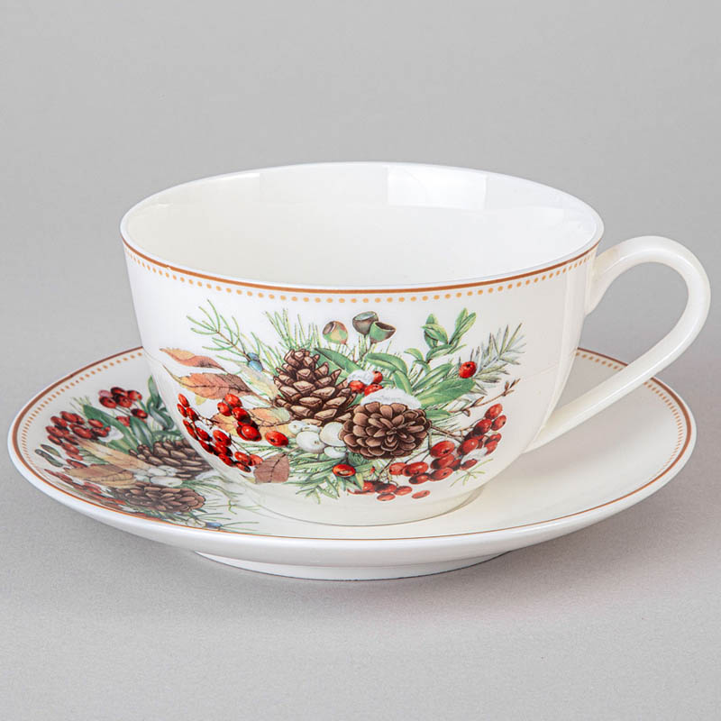 

Чайная пара Lefard Морозко Шишки и ягоды