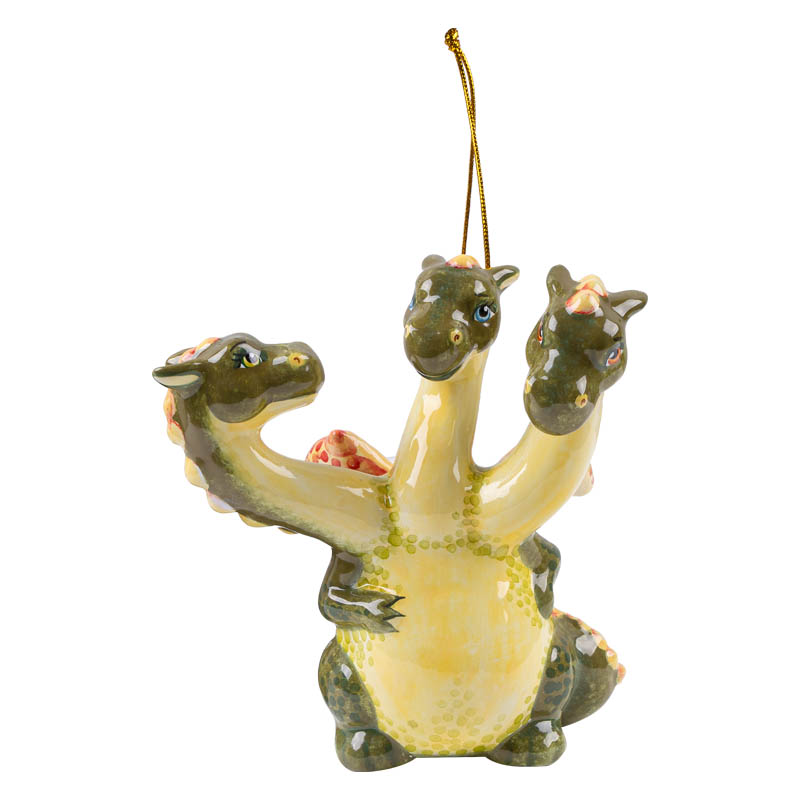 

Елочная игрушка Ярославская Керамическая Мануфактура Сказки. Змей Горыныч, Разноцветный