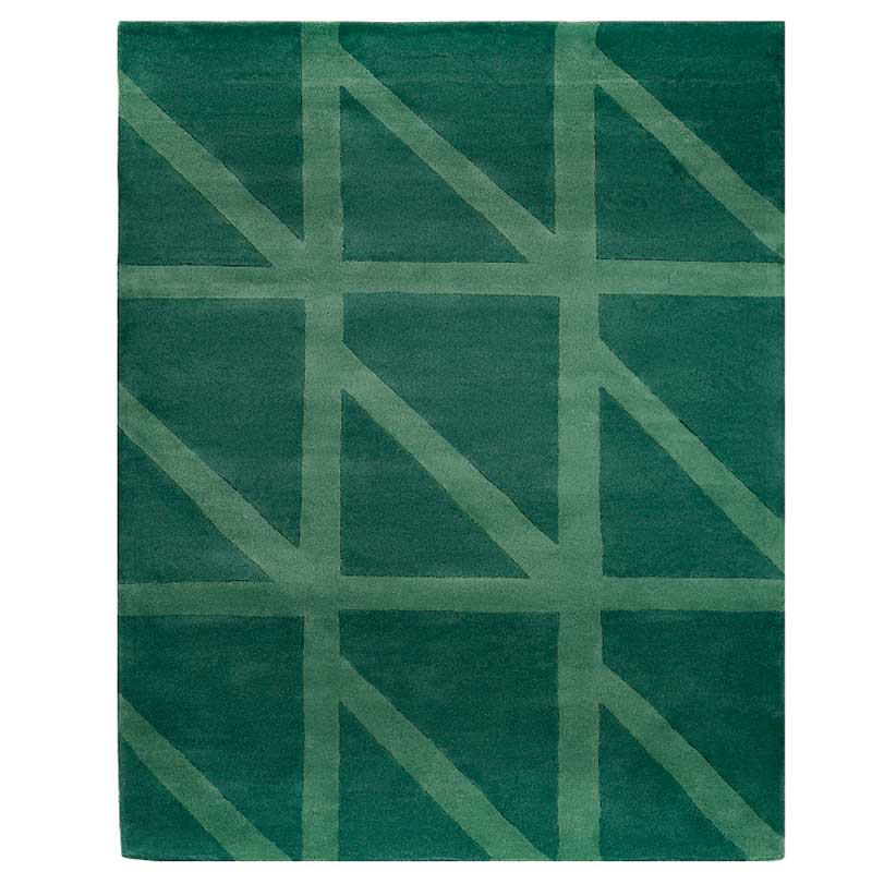 

Ковер ручной работы Tkano Cuts&Pieces Geometric dance 230x160см, Зеленый
