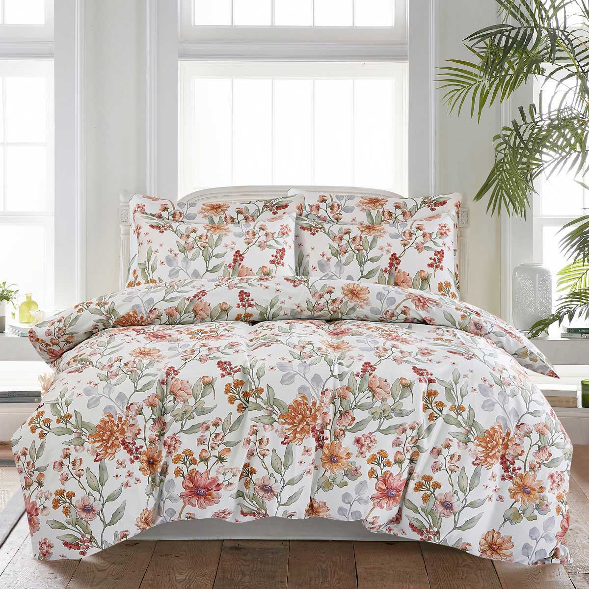 Комплект постельного белья 1,5-спальный Pappel bright flowers жен комплект скоро мама розовый р 50