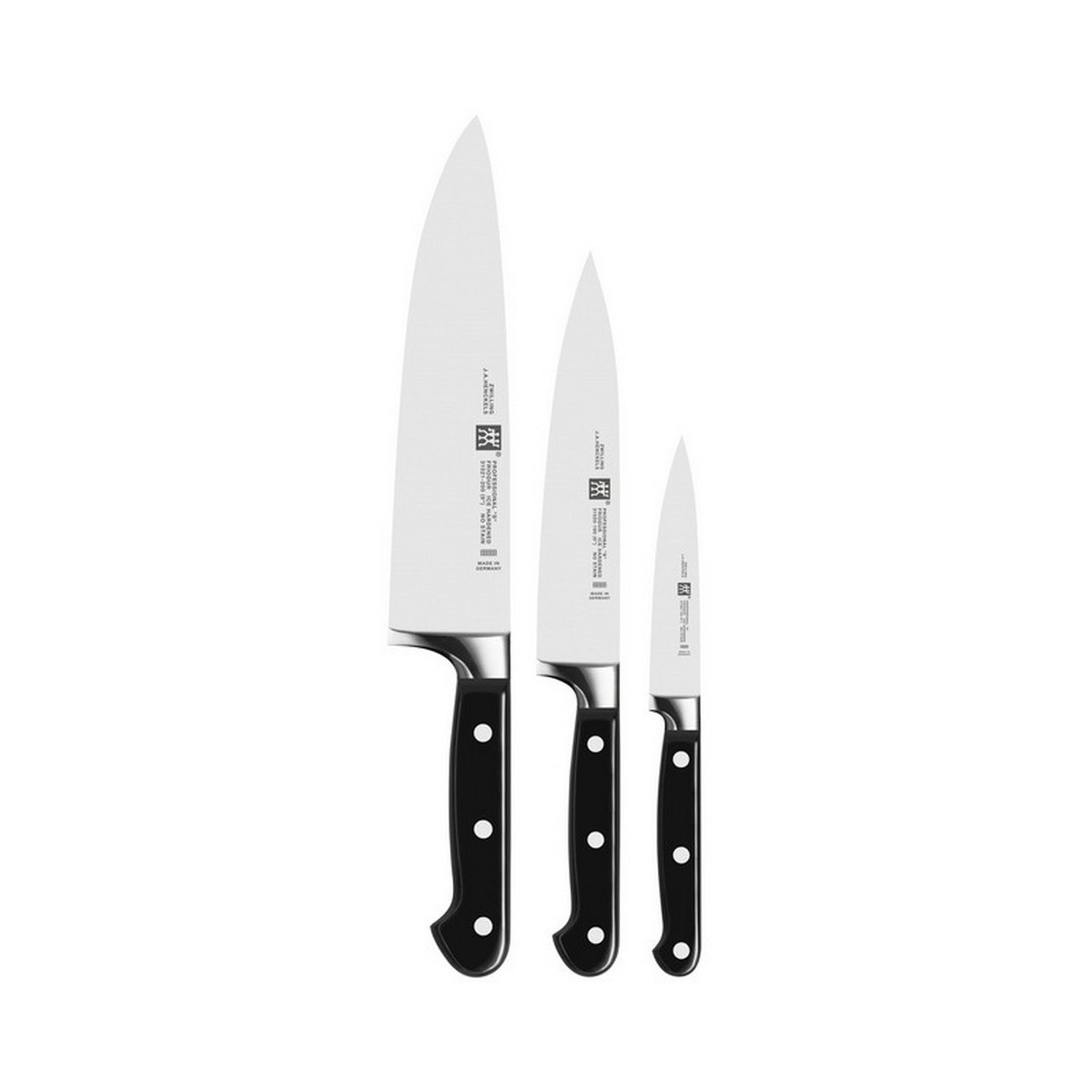 Набор кухонных ножей Zwilling Professional S, 3 предмета