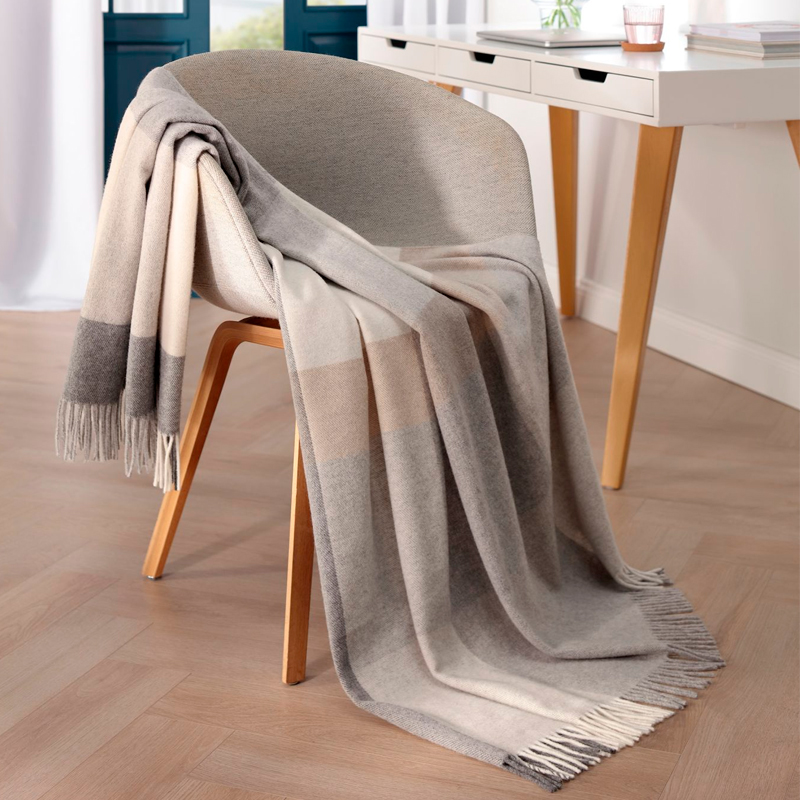 

Плед 130x170см Biederlack Naturals & Plaids Pleasant Stone