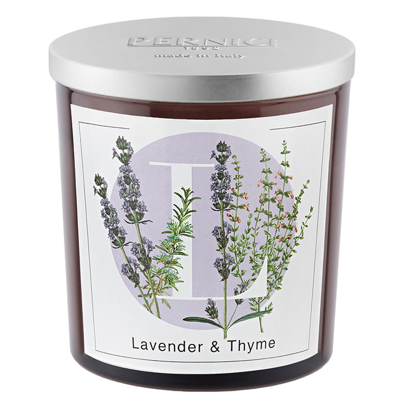 Свеча ароматическая Pernici Elementi Лаванда и Тимьян свеча ароматическая в банке lavender