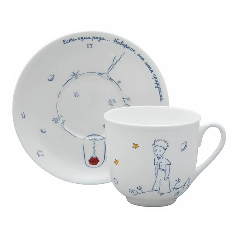 

Пара чайная Императорский фарфоровый завод Маленький принц и Роза