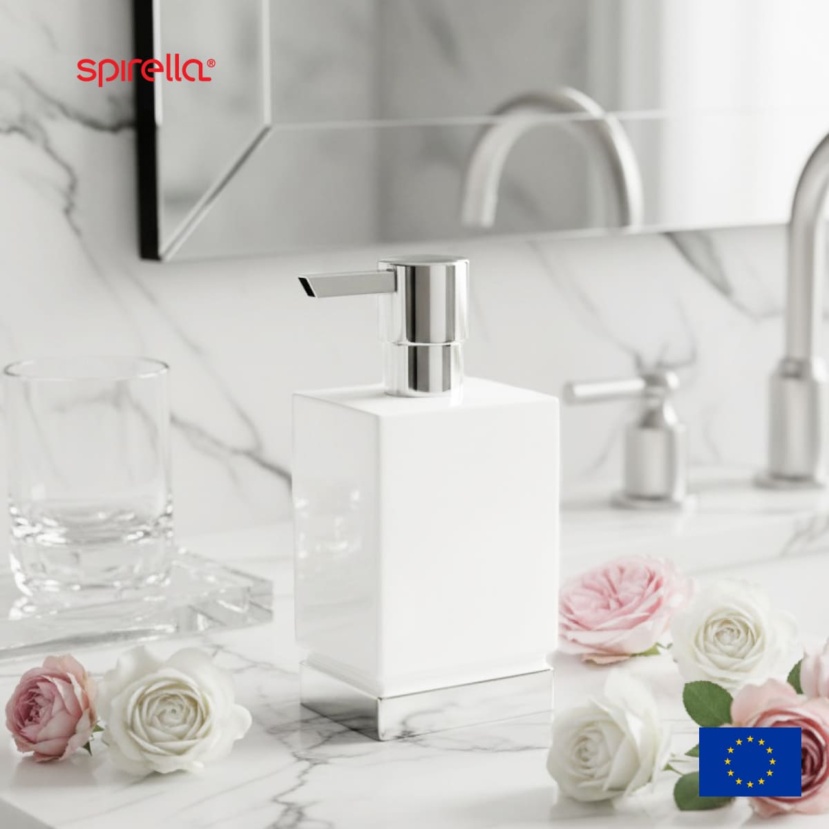 Дозатор для жидкого мыла Spirella Roma белый 2650₽