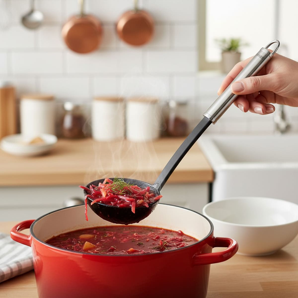 

Половник большой Leifheit Sterling, черный