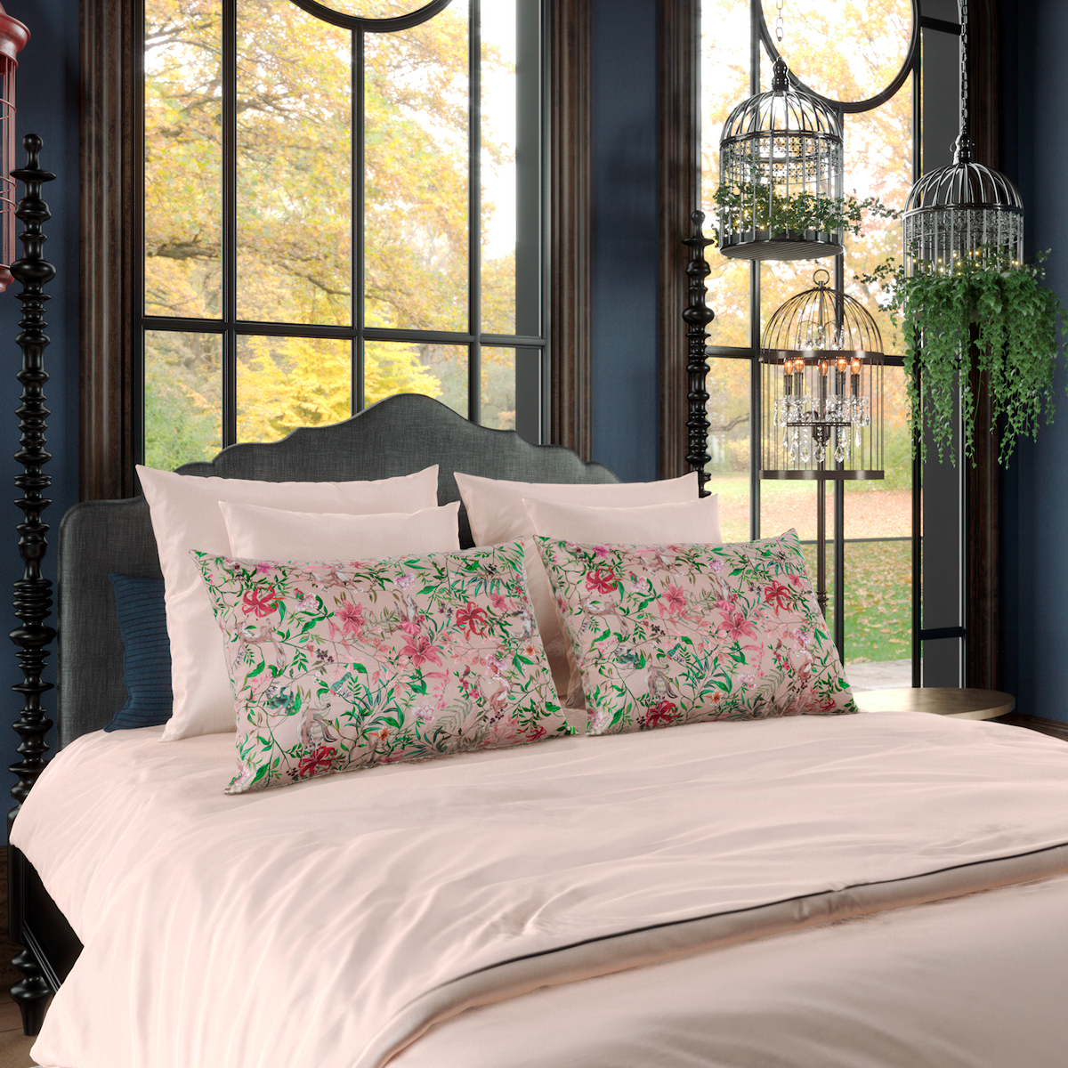 Комплект постельного белья 15-спальный без простыни Mollen Premier Корсак пудровый 19060₽