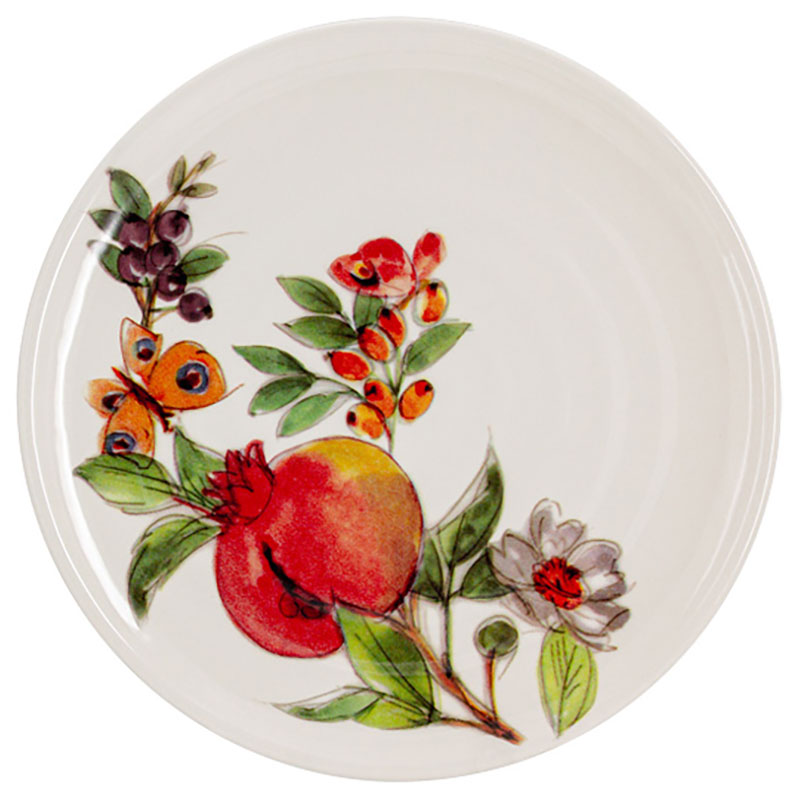 Тарелка салатная Home & Style Tutti Frutti Home & Style HS7-SAP23IS-30047, цвет белый - фото 1