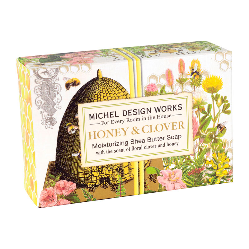 Мыло в подарочной коробке Michel Design Works Мёд и Клевер перчатки подарочной