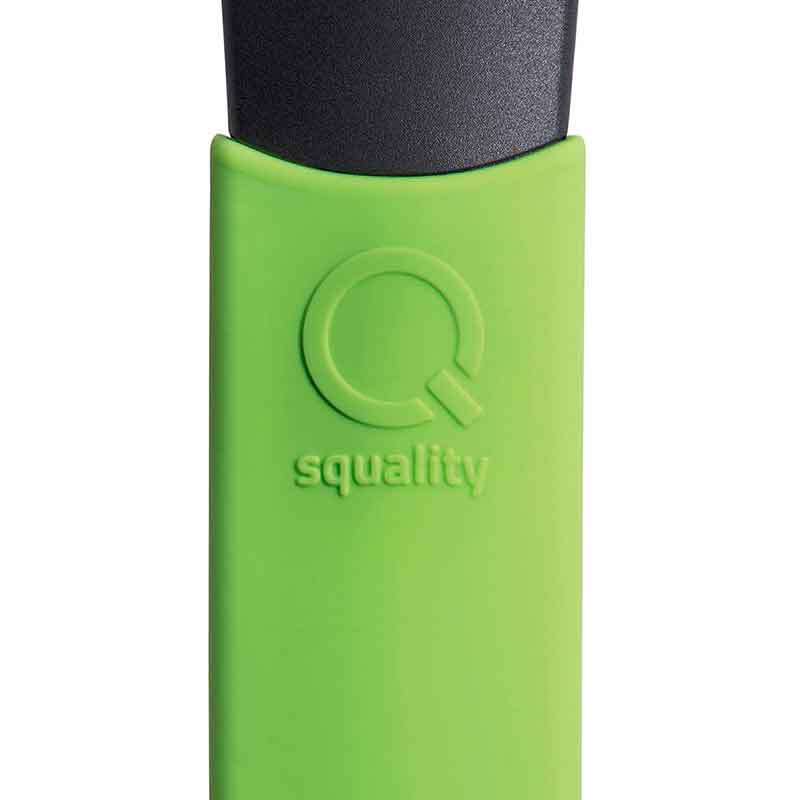 Сотейник индукционный Squality 28см, с зеленой силиконовой ручкой Squality 37228i, цвет черный - фото 2