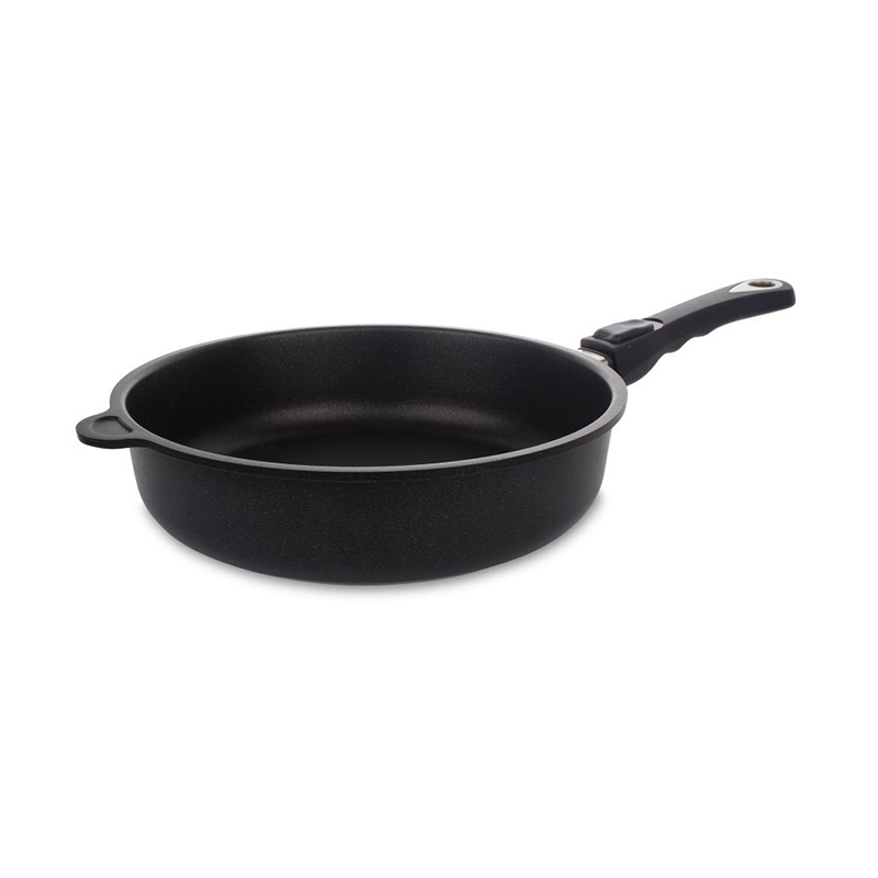 Сковорода глубокая AMT Frying Pans 28см AMT AMT728, цвет черный - фото 1