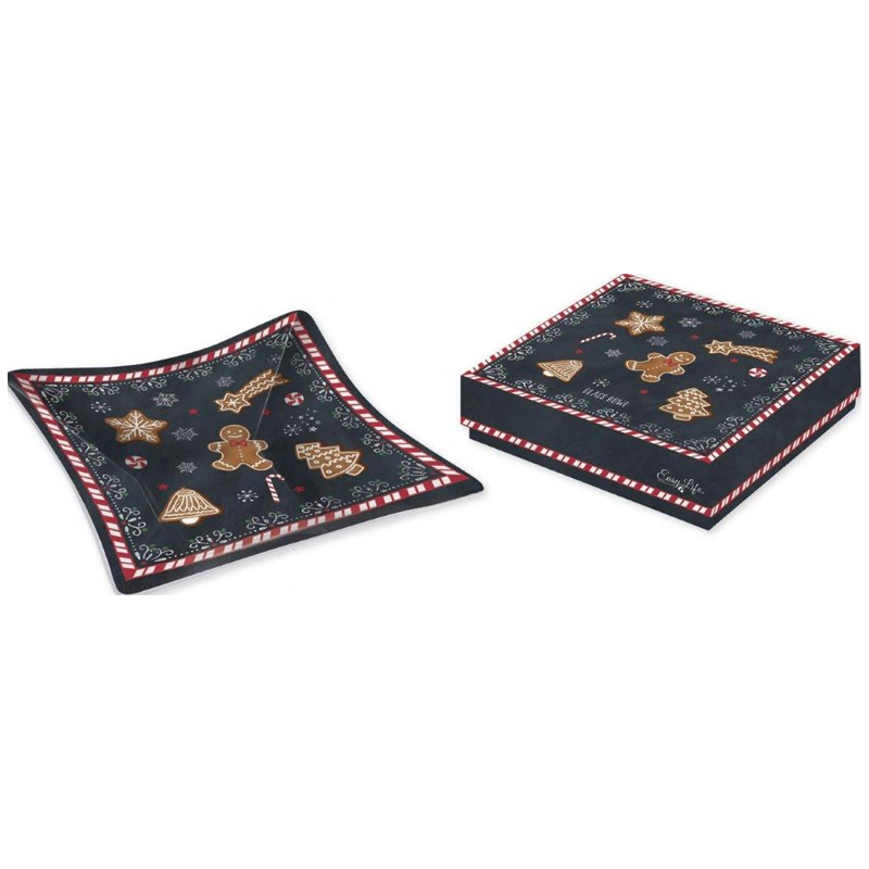 

Тарелка Easy Life Gingerbread 13x13см, Серый;коричневый