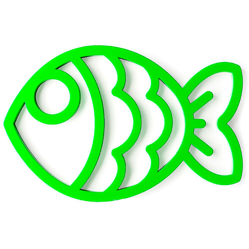 Подставка под горячее Balvi Fish зеленая магнитная Balvi 26160, цвет салатовый