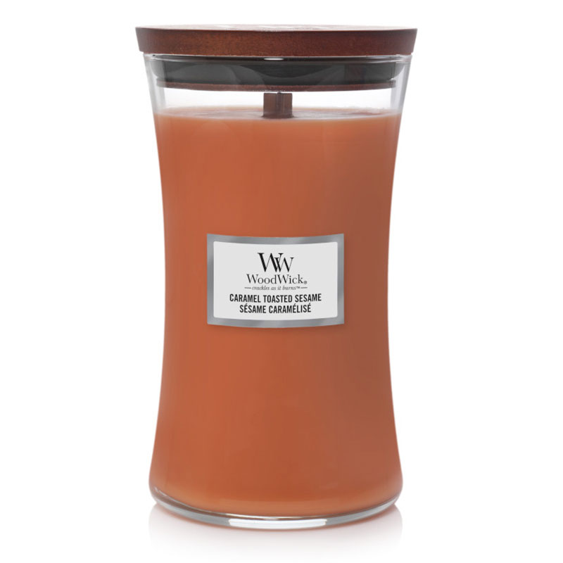 

Аромасвеча Woodwick Карамель и жареный кунжут 609,5гр, Оранжевый