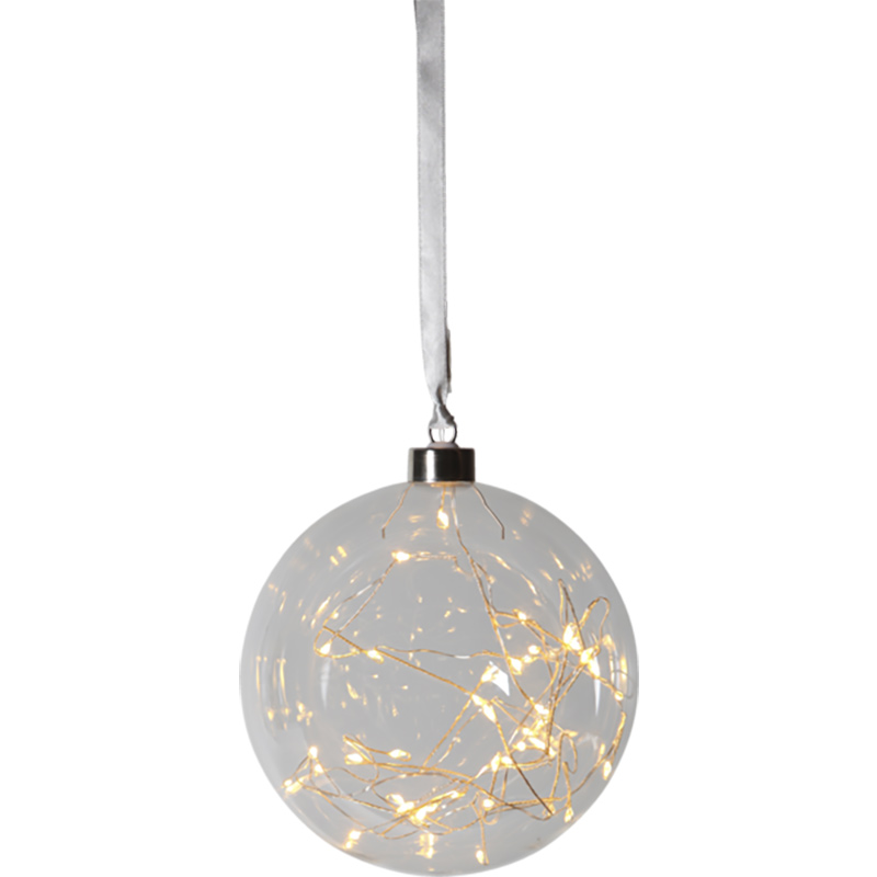 кружка coolpodarok с новым годом дед мороз с елкой Гирлянда-шар Star Trading AB Christmas 40 LED ламп, теплый белый