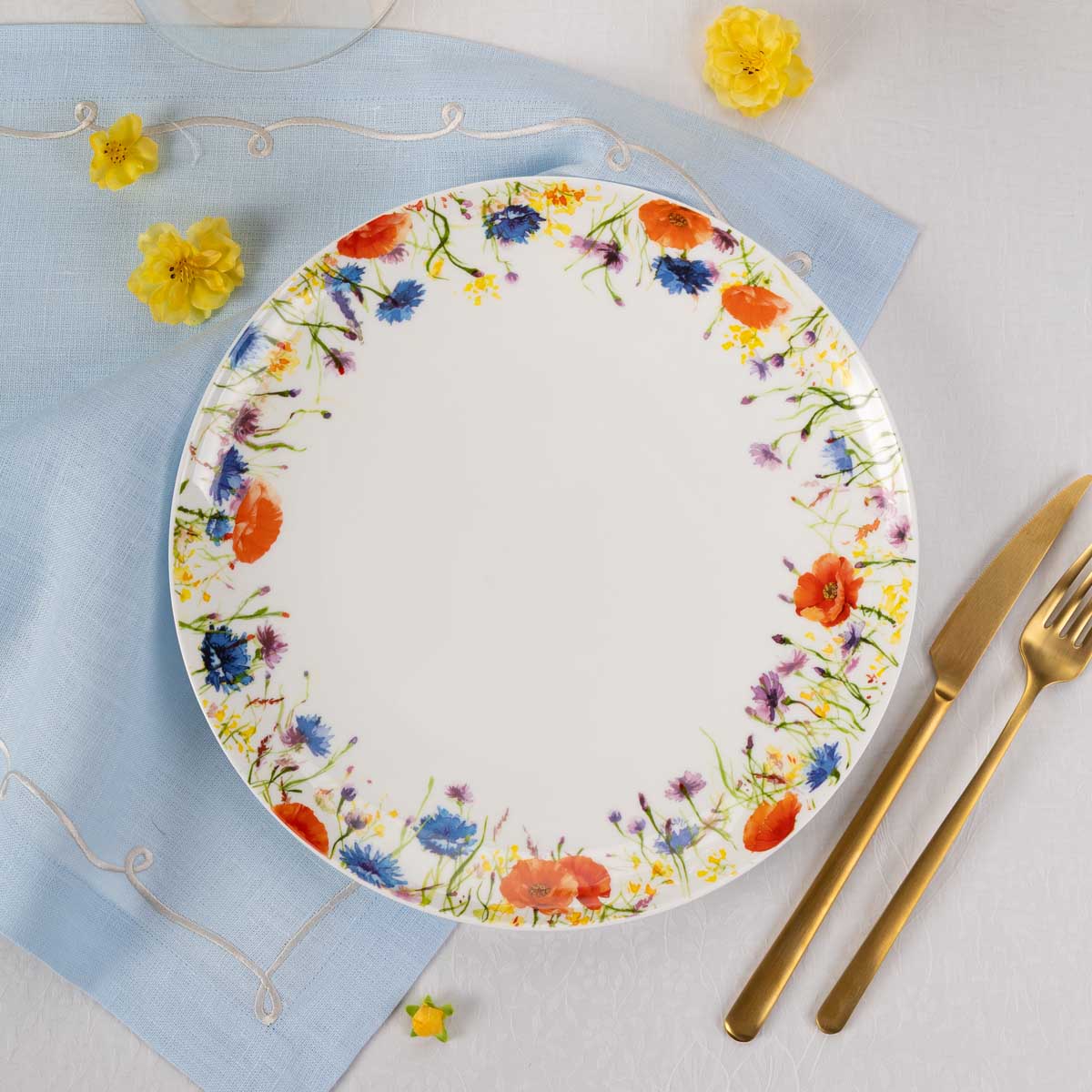 

Тарелка обеденная Zapel Fleurs des champs 26,8см