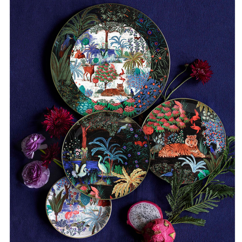 Тарелка суповая Gien Le Jardin Du Palais Gien 1853ACRE02, цвет разноцветный - фото 3