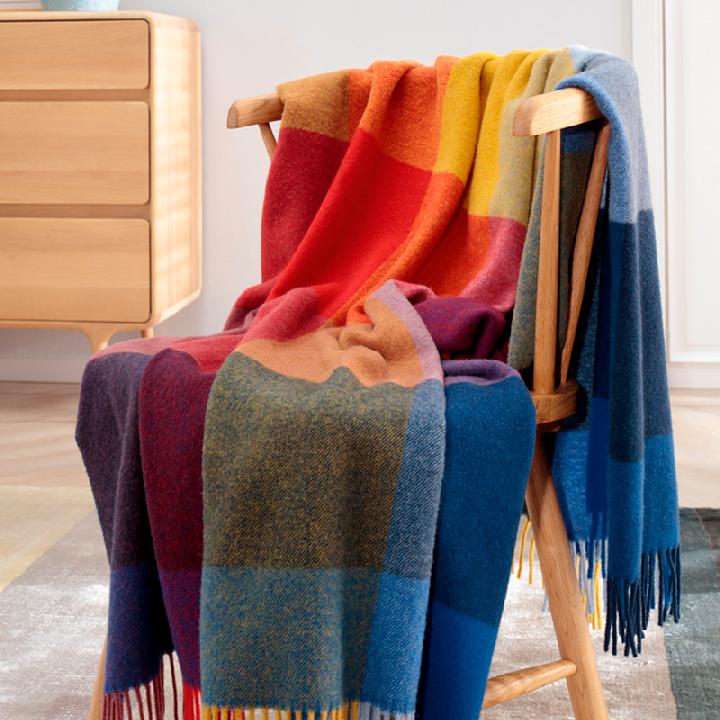 Плед Biederlack Bright Square 130x170см