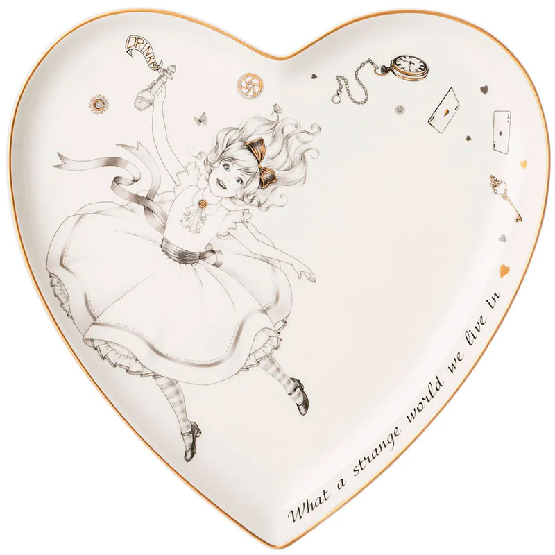 

Тарелка-сердце Lefard Wonderland Алиса 21,5x2см