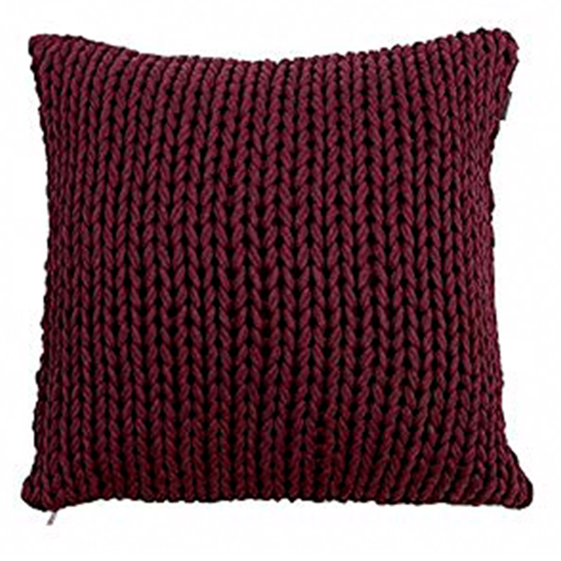 Наволочка декоративная Gant Home Big Knit, цвет бордовый