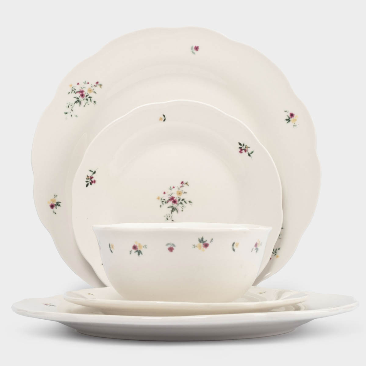 Сервиз обеденный Anna Lafarg Сиреневое Утро 18 предметов на 6 персон 11490₽