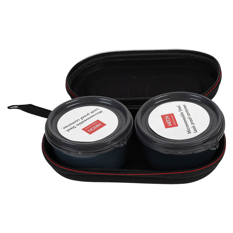 Термо ланч-бокс Milton Nutri Lunch 640мл, черный Milton MM43323-BK, цвет серебристый - фото 5