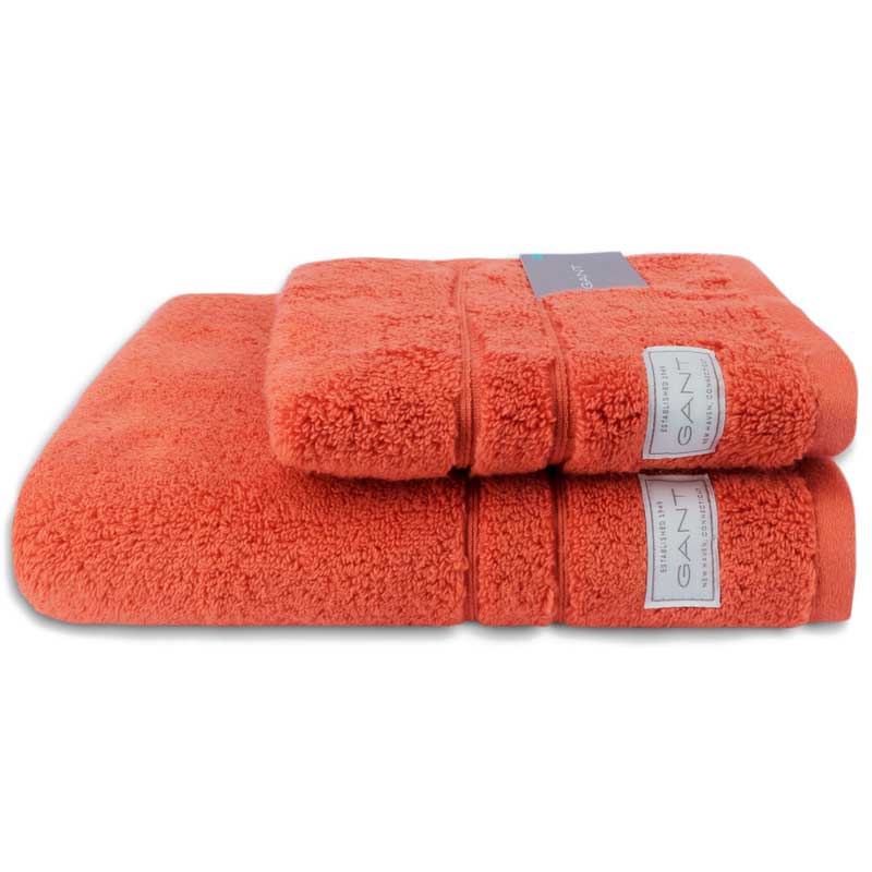 

Полотенце махровое Gant Home Organic Premium 30x50см, цвет охра, Оранжевый