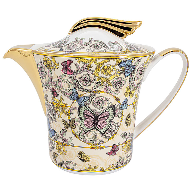 Сервиз чайный Royal Crown Бабочки 21 предмет на 6 персон Royal Crown RC9-21TS-665H, цвет разноцветный - фото 5