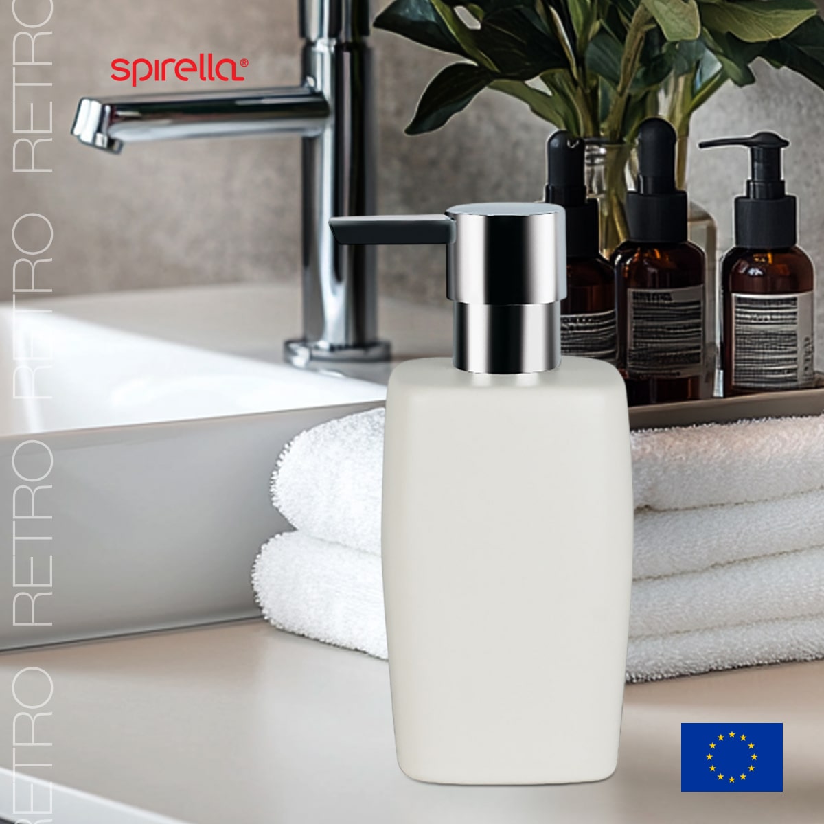 

Дозатор для жидкого мыла Spirella Retro, белый