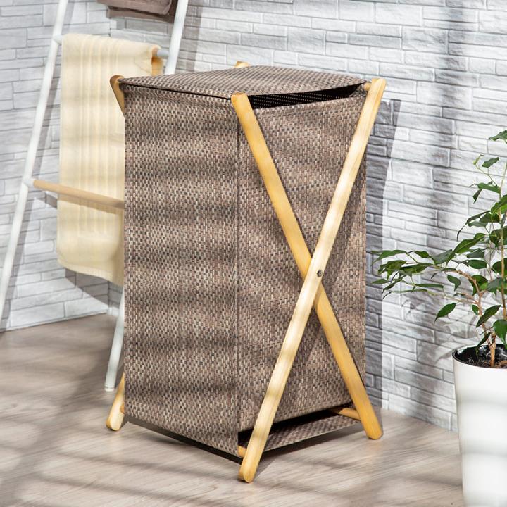 Корзина для белья 54л Casy Home Ротанг 30x30x60см