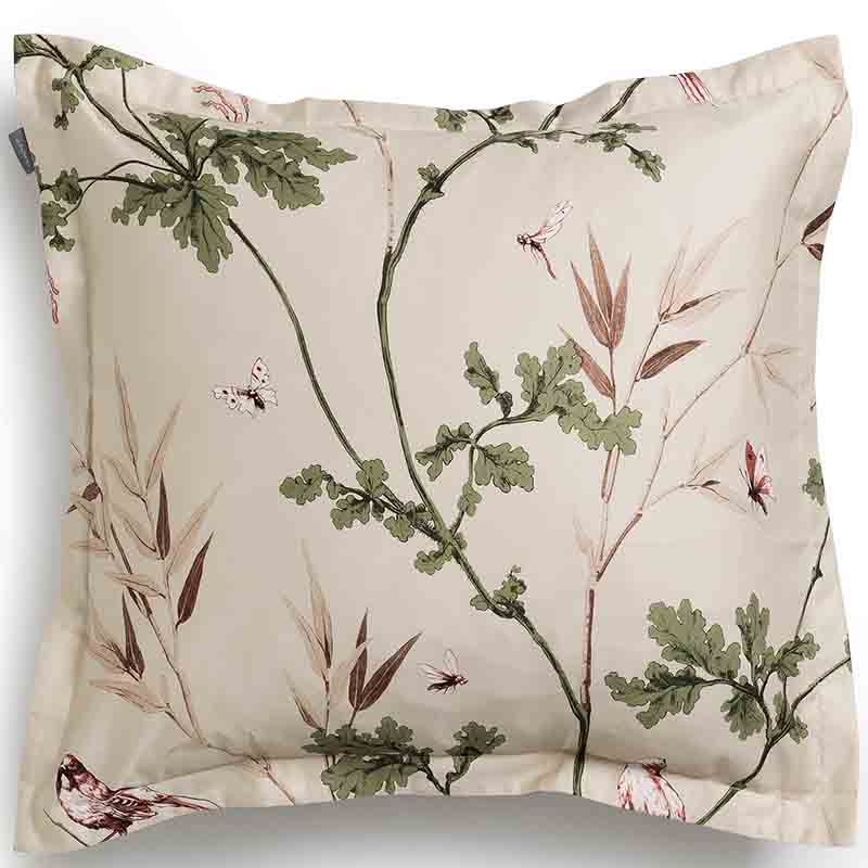 

Наволочка 70x70см Gant Home Birdfield, Бежевый;зеленый