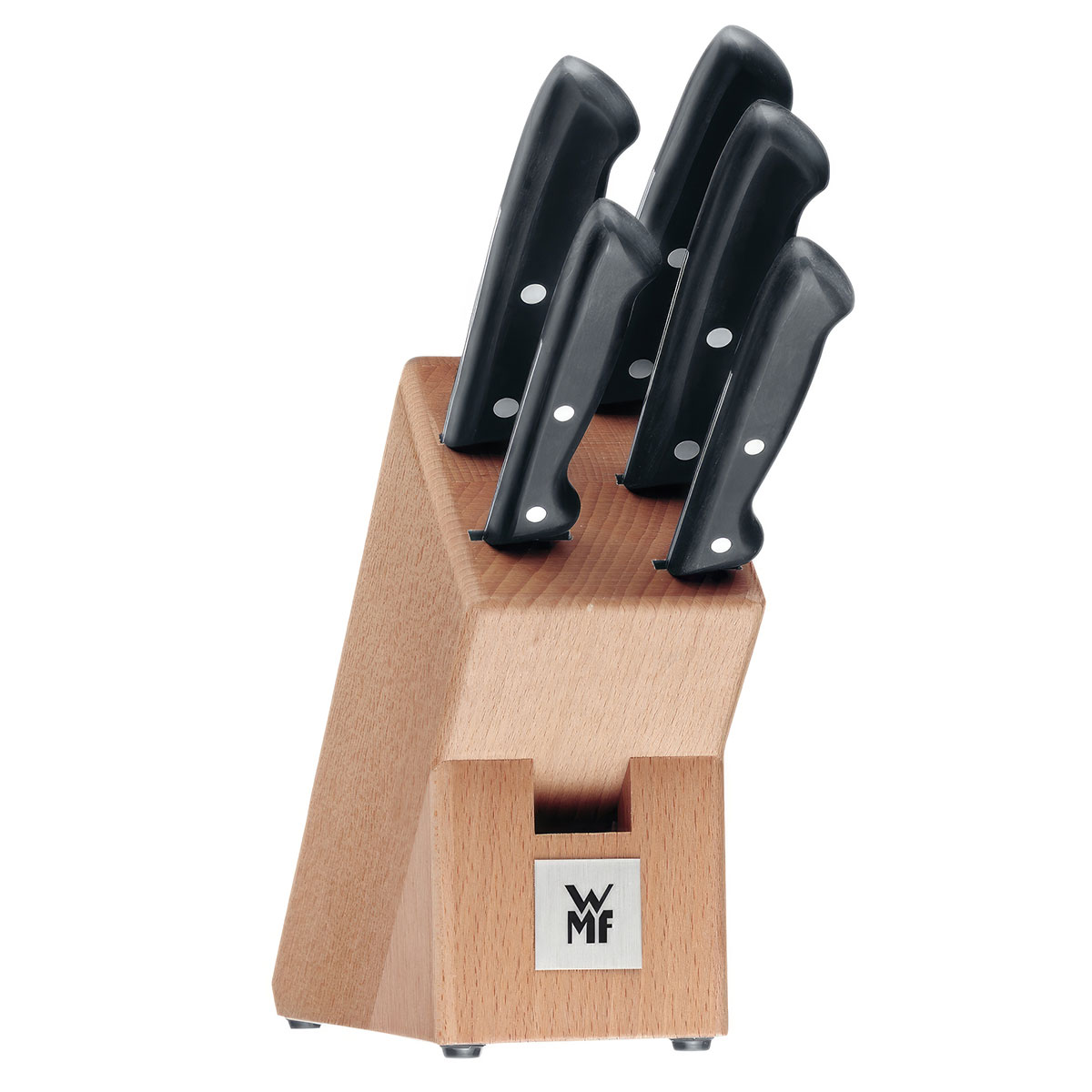 Набор ножей WMF Classic Line, 6 предметов с блоком WMF 3201003014, цвет серебристый