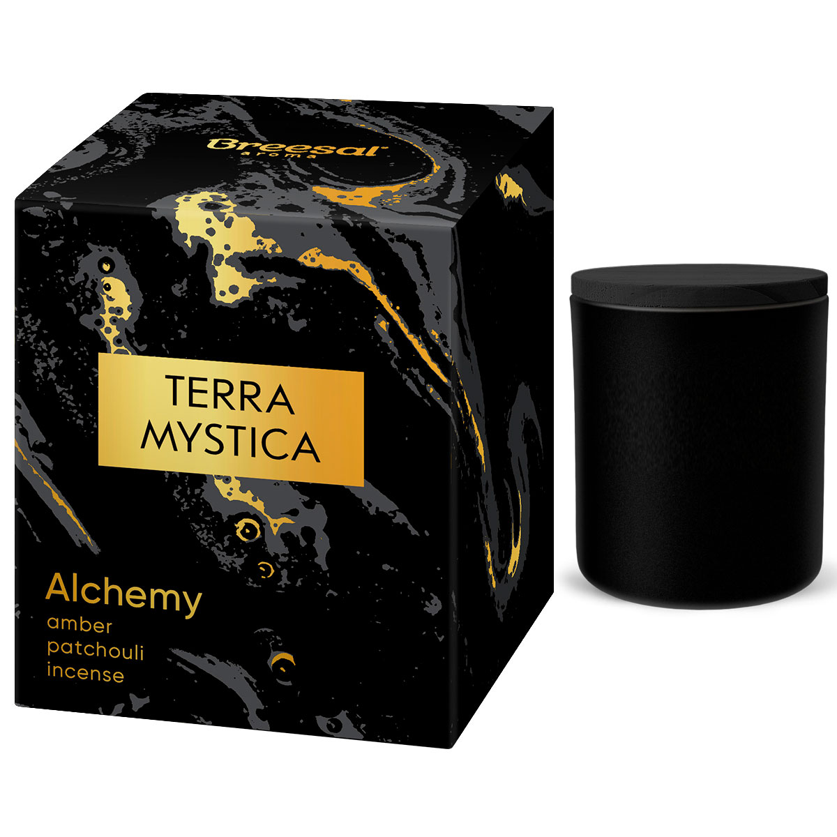 Свеча ароматическая Breesal Terra Mystica Алхимия ароматическая смесь натуральная для бани ванны апельсин 100мл