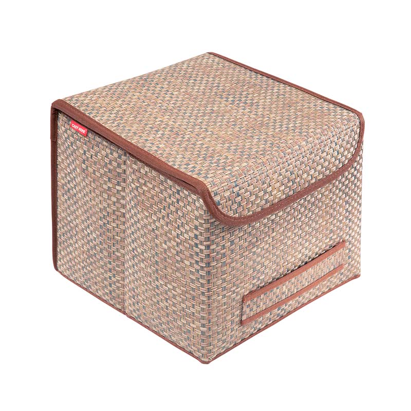 Коробка для хранения Casy Home Ротанг с крышкой 30x30x24см, цвет бежевый наружная распределительная коробка twt