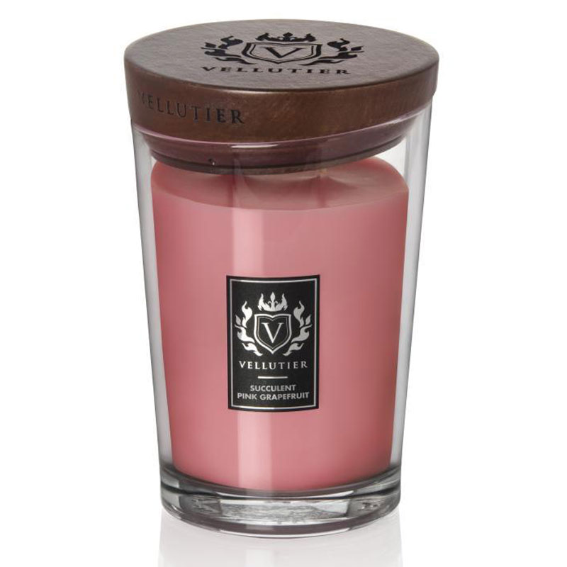 Свеча ароматическая Vellutier Succulent Pink Grapefruit 515гр ароматическая смесь натуральная для бани ванны апельсин 100мл