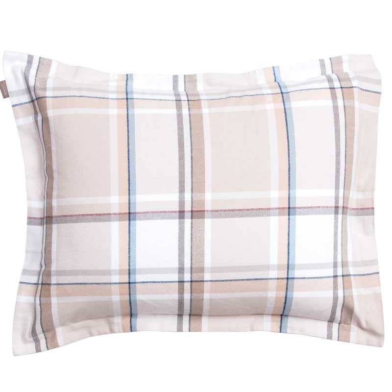 

Наволочка Gant Home Flannel Check 50x70см, цвет белый с коричневым, Белый;коричневый