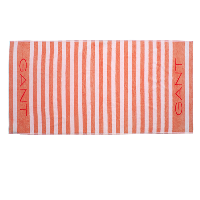 

Полотенце махровое Gant Home Rugby Beachtowel 100x180см, цвет белый, оранжевый