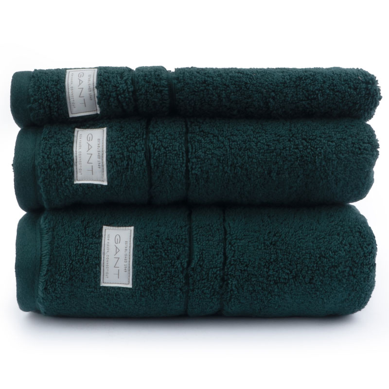 

Полотенце махровое Gant Home Organic Premium 30x50см, цвет изумрудный, Зеленый