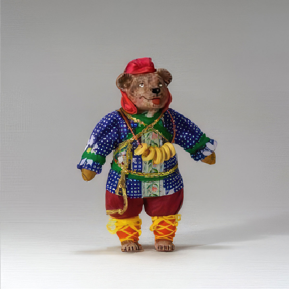 

Елочная игрушка Мануфактура подарков Медведи. Медведь с аксессуаром