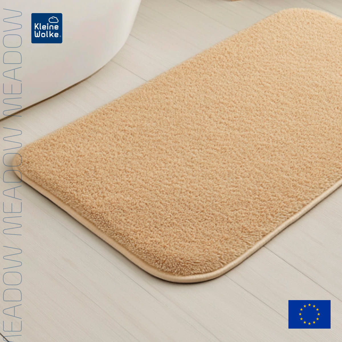 

Коврик для ванной комнаты Kleine Wolke Meadow 50x60см, бежевый
