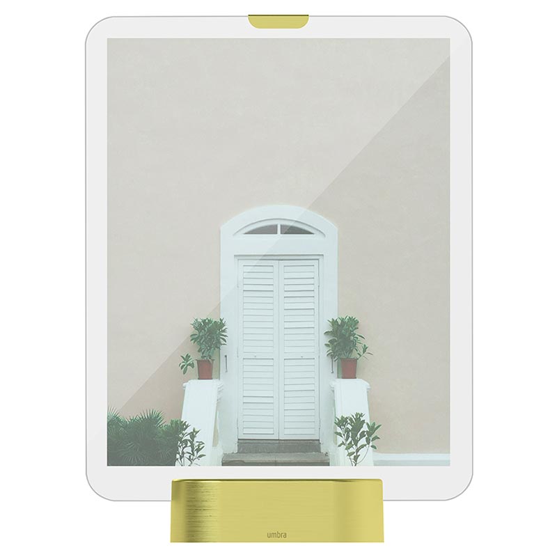 

Фоторамка с подсветкой Umbra GLO 20x25см, латунь, Металлик