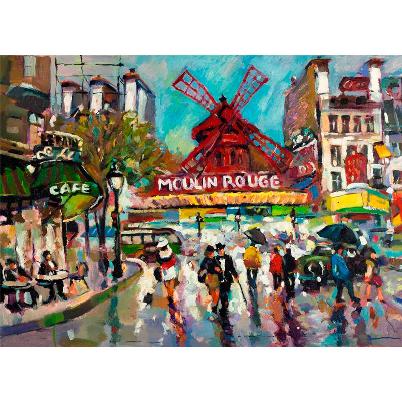 

Подставки на пробке Top Art Studio Мулен Руж 40x29см, 4шт, Многоцветие