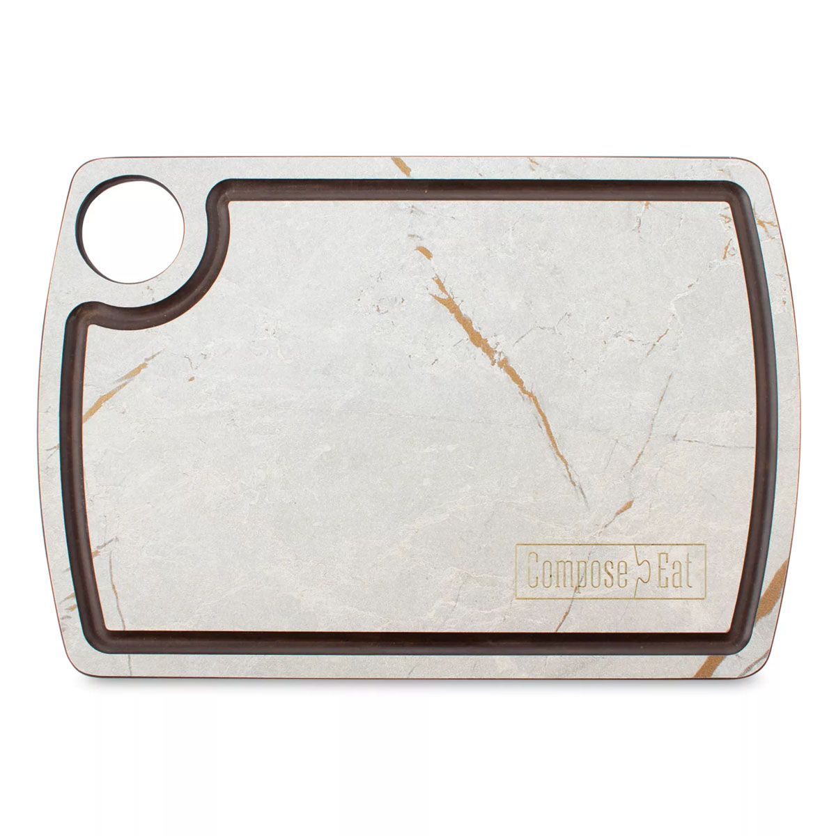Доска разделочная c желобом ComposeEat Мраморный Грейс 22х15см 1190₽