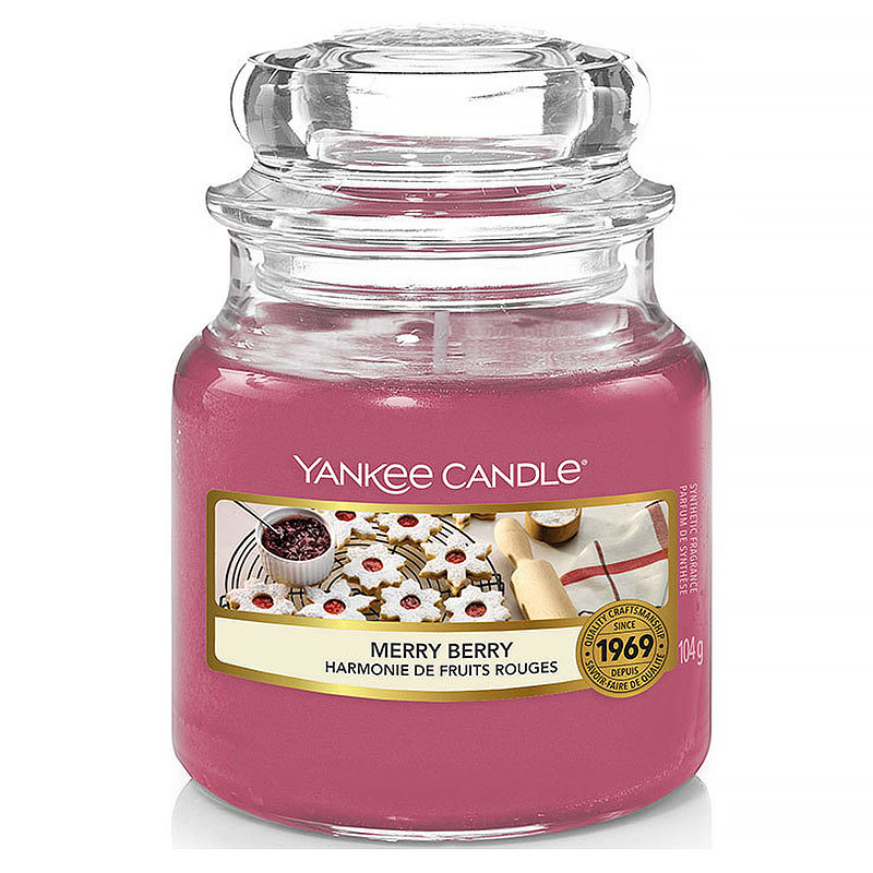 Свеча малая Yankee Candle Австрийское печенье с джемом Yankee Candle 1631275E, цвет бордовый - фото 1