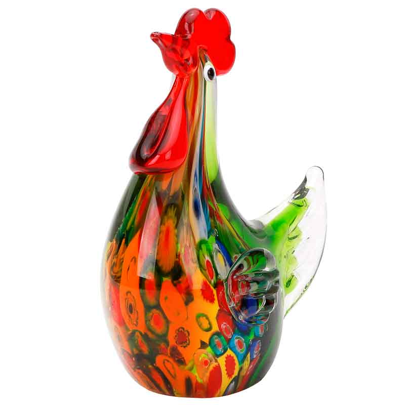 

Фигурка Art Glass Зеленая курочка 15х16 см, Многоцветие