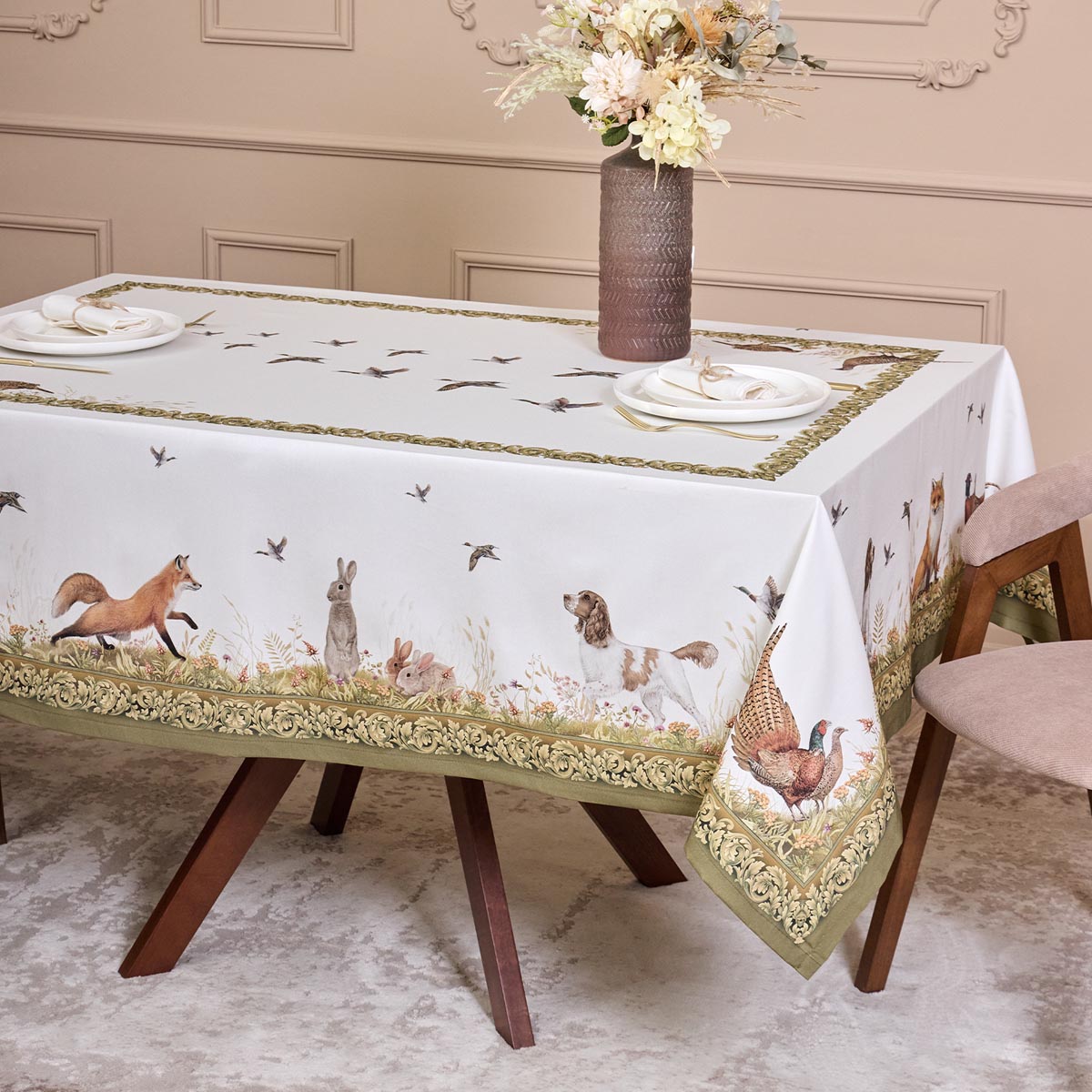 

Скатерть Santalino Охота 140х180см