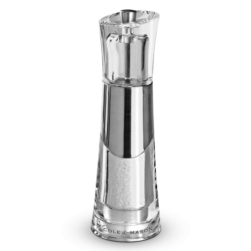 

Мельница для соли Cole & Mason Bobbi 18,5см, Прозрачный