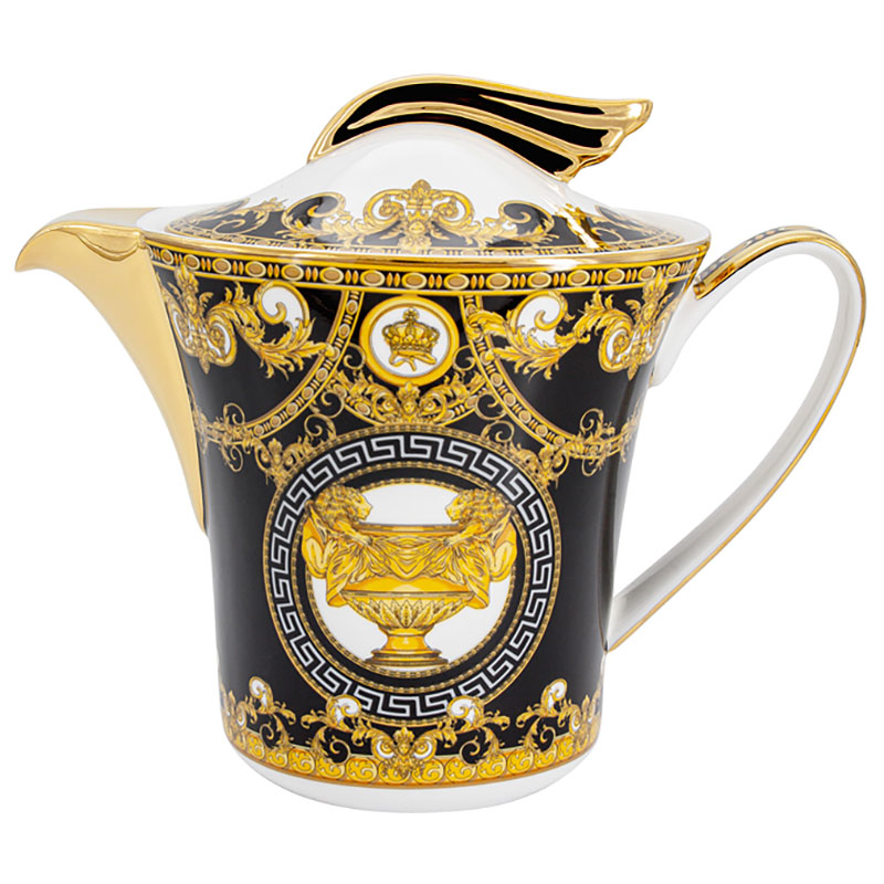 Сервиз чайный Royal Crown Монплезир 40 предметов на 12 персон Royal Crown RC9-40TS-666B, цвет золотистый - фото 6