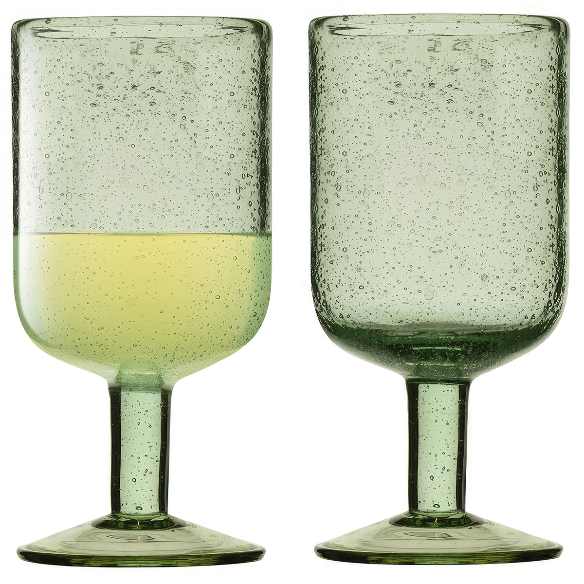 Набор бокалов для вина Liberty Jones Flowi 2шт, цвет зеленый